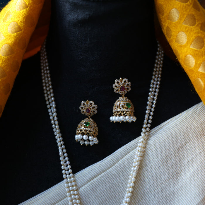 Padmini Antique long necklace with earrings PAD0191