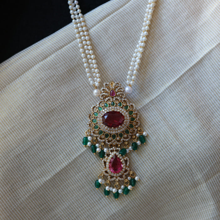Padmini Antique long necklace with earrings PAD0191
