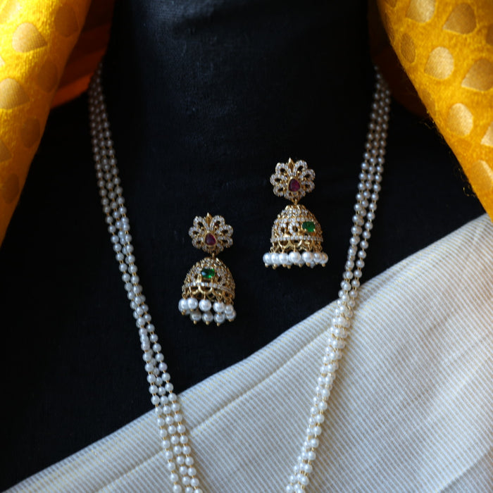 Padmini Antique long necklace with earrings PAD0192