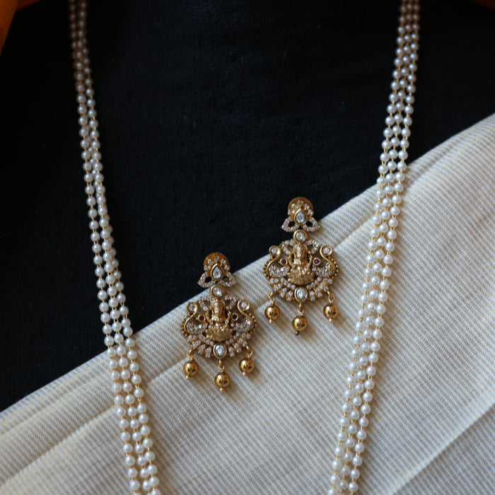 Padmini Antique long necklace with earrings PAD0197