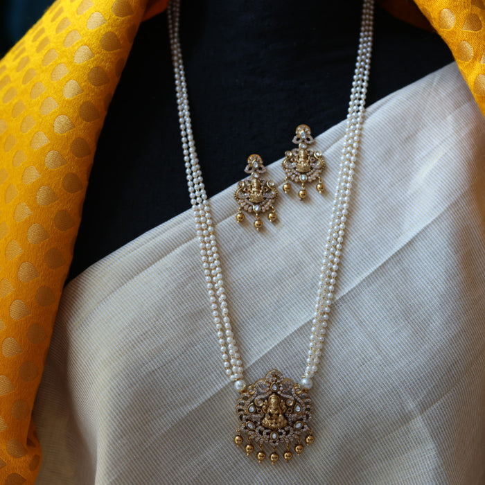 Padmini Antique long necklace with earrings PAD0197