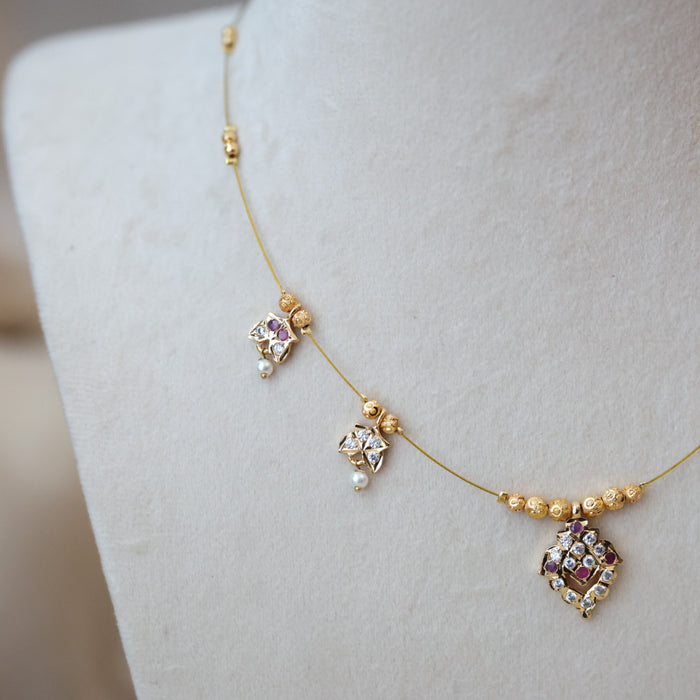 Heritage invisible short necklace IN4560