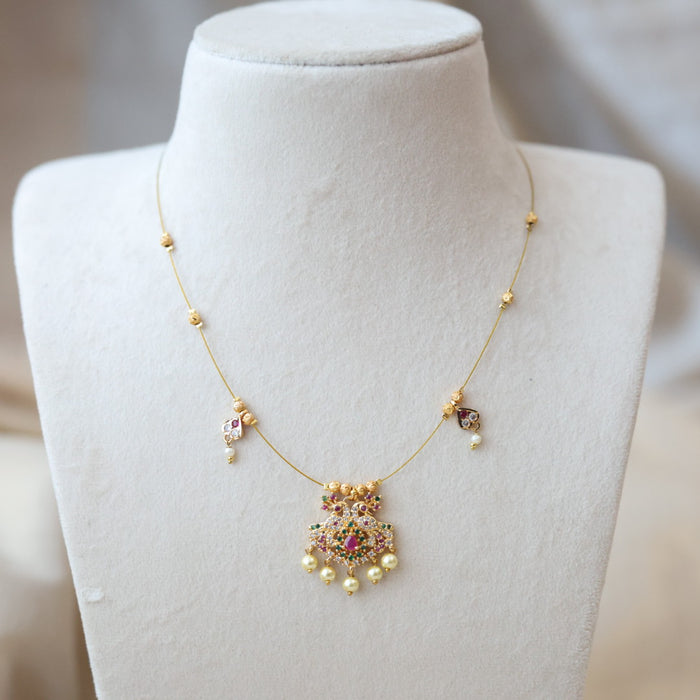 Heritage invisible short necklace IN4562