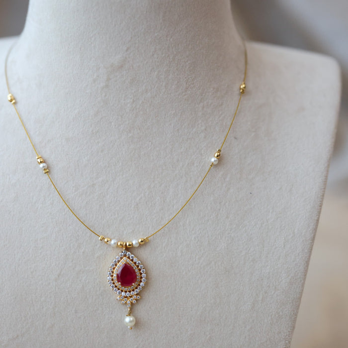 Heritage invisible short necklace IN4590