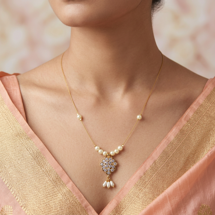 Heritage invisible short necklace IN4563