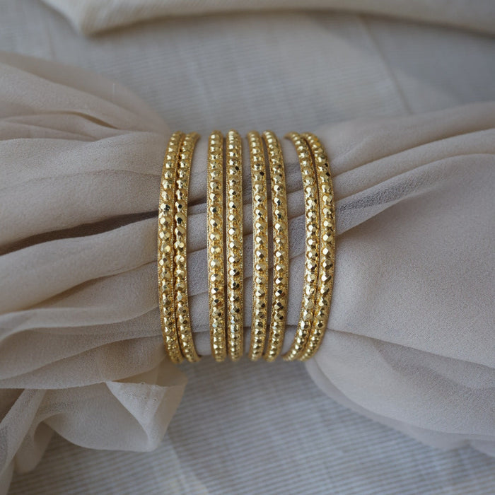 Heritage gold plated gold bangle (1 set  of 8 bangles) HB455