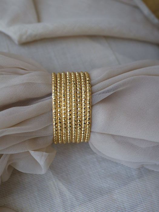 Heritage gold plated gold bangle (1 set  of 8 bangles) HB455