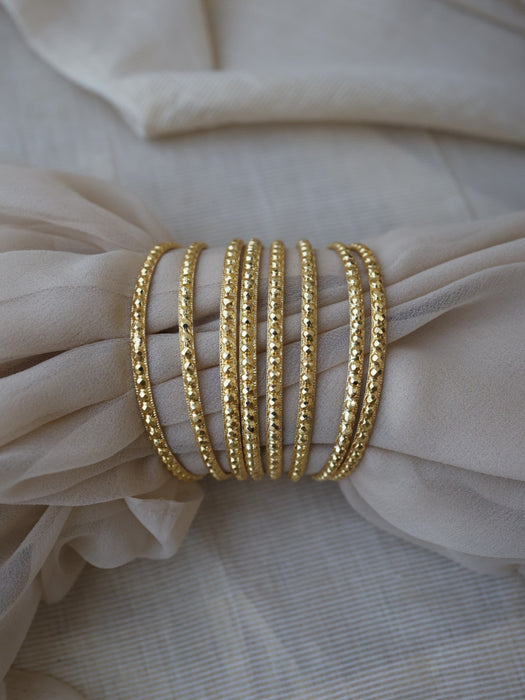 Heritage gold plated gold bangle (1 set  of 8 bangles) HB455
