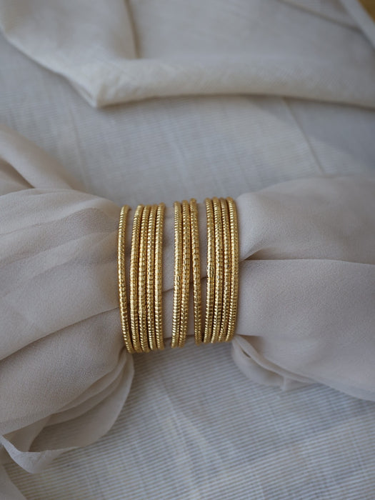 Heritage gold plated gold bangle (1 set  of 12 bangles) HB240