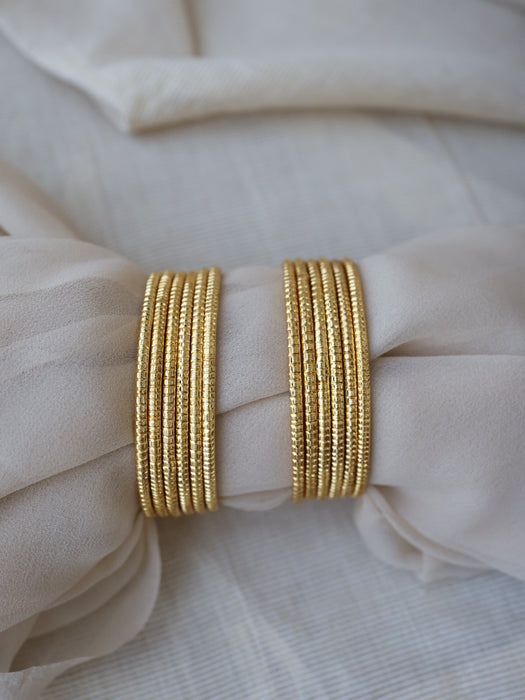 Heritage gold plated gold bangle (1 set  of 12 bangles) HB240