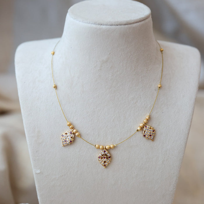 Heritage invisible short necklace IN4566