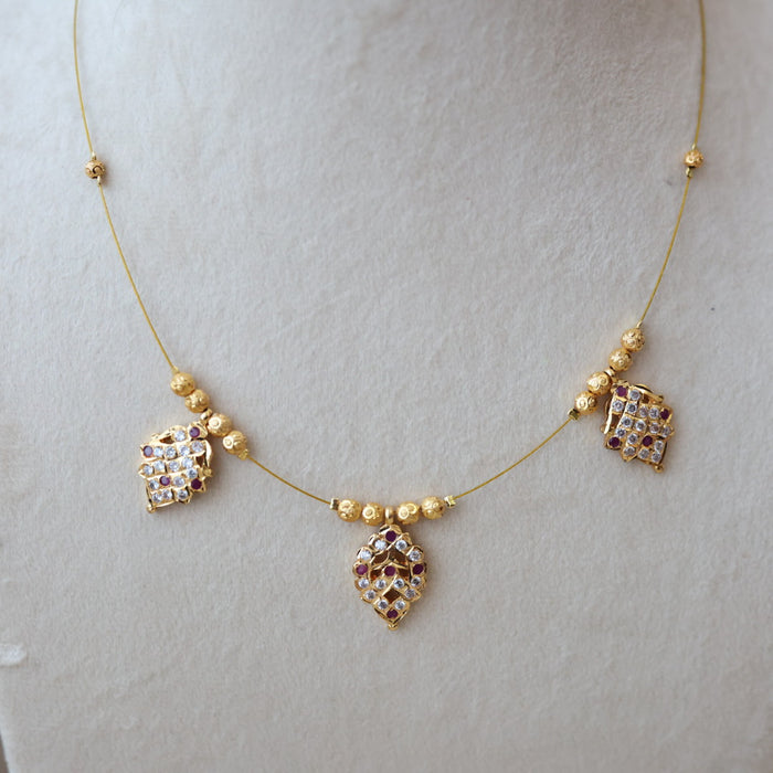 Heritage invisible short necklace IN4566