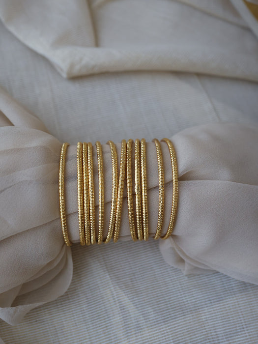 Heritage gold plated gold bangle (1 set  of 12 bangles) HB240