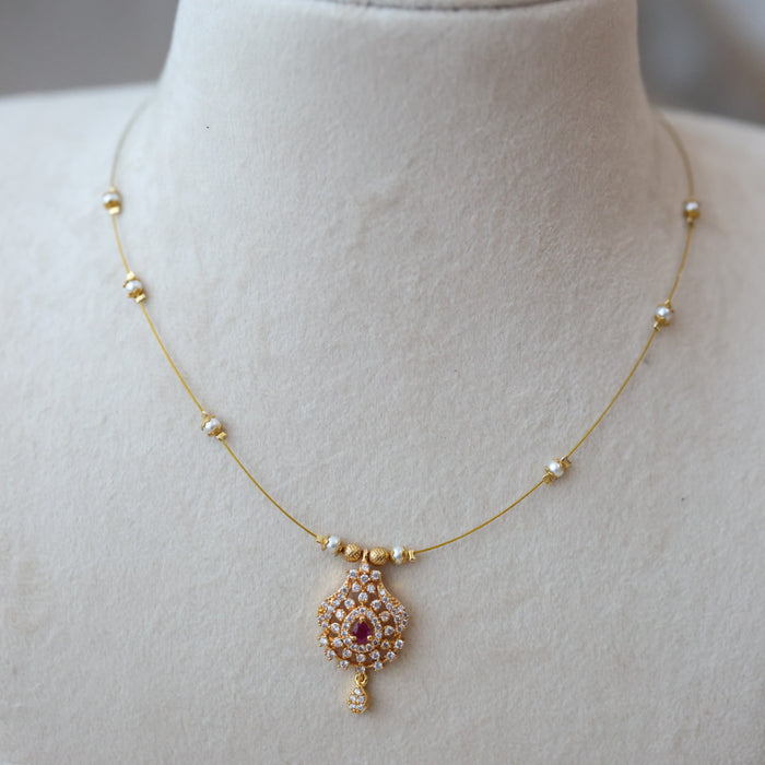 AnHeritage invisible short necklace IN4568