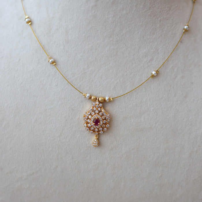 AnHeritage invisible short necklace IN4568