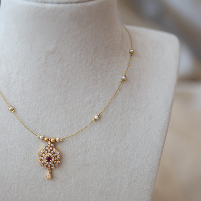 AnHeritage invisible short necklace IN4568