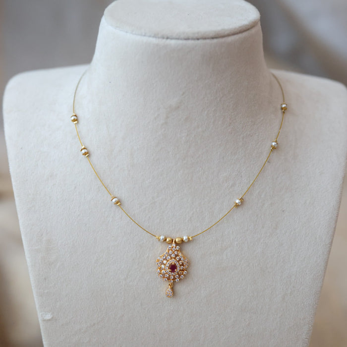 AnHeritage invisible short necklace IN4568