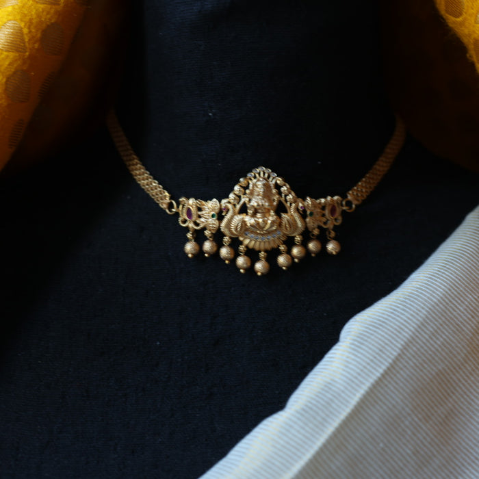 Antique simple chokwe necklace with earrings CCB1089