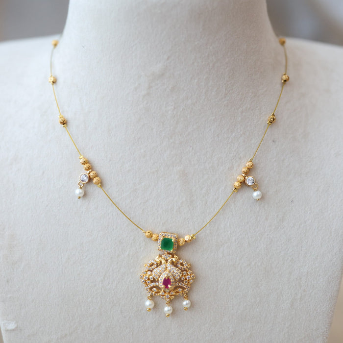 Heritage invisible short necklace IN45674