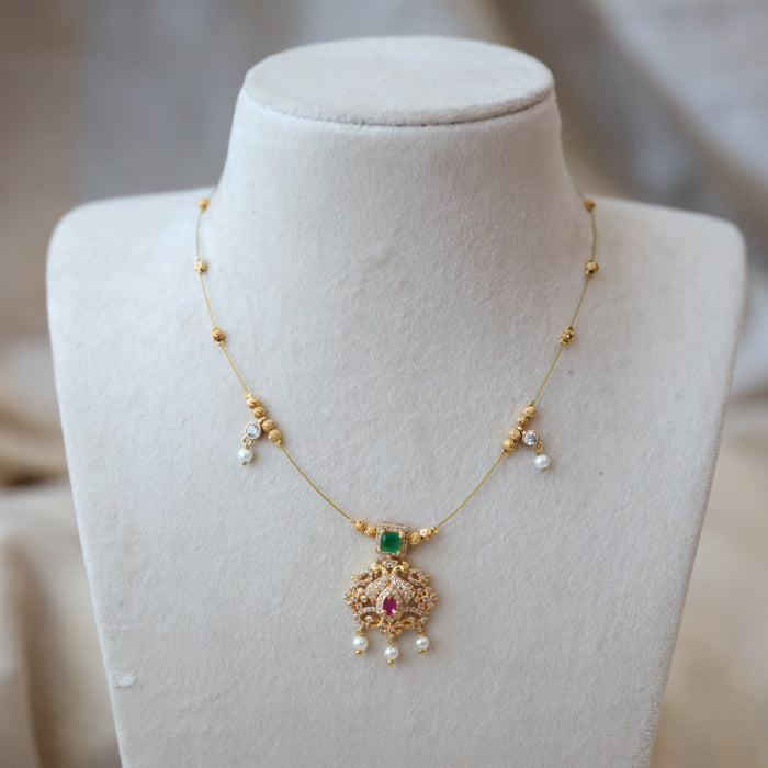 Heritage invisible short necklace IN45674