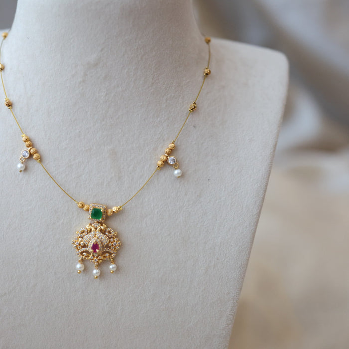 Heritage invisible short necklace IN45674