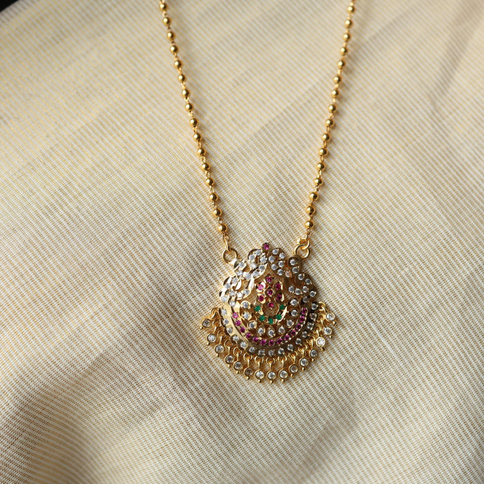Heritage gold plated padakam necklace HP112
