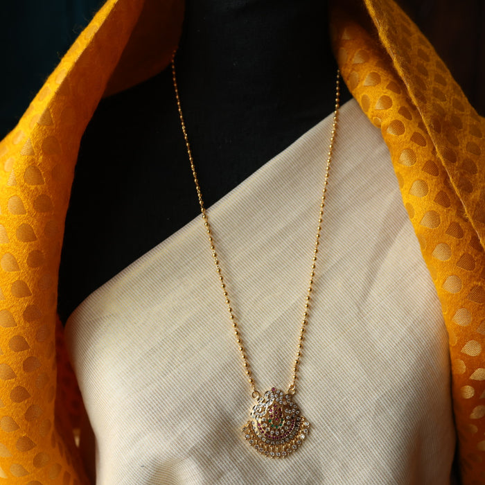 Heritage gold plated padakam necklace HP112