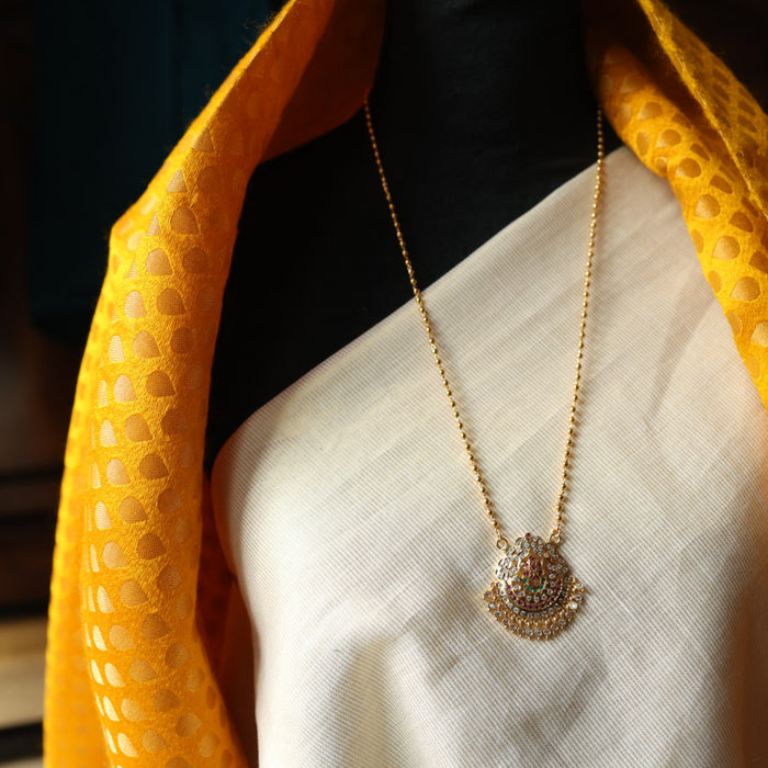 Heritage gold plated padakam necklace HP112