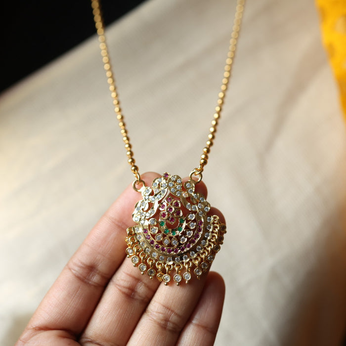 Heritage gold plated padakam necklace HP112