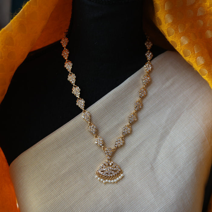 Heritage gold plated short necklace HP211