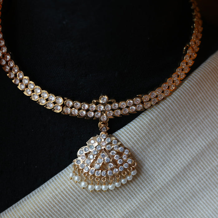 Heritage gold plated short necklace HP214