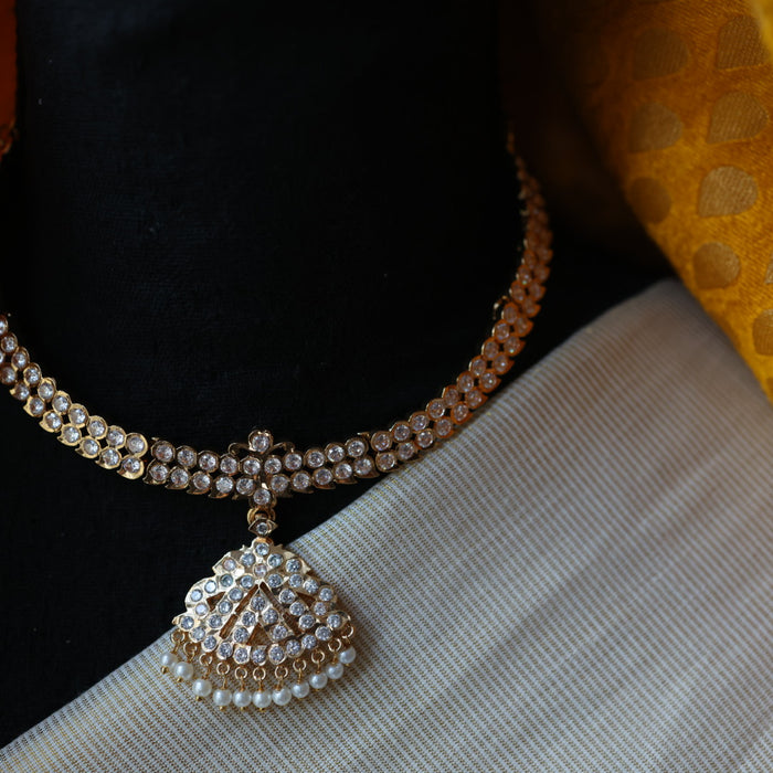 Heritage gold plated short necklace HP214