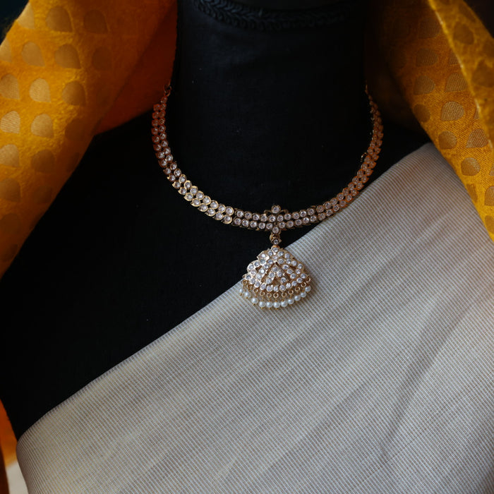 Heritage gold plated short necklace HP214