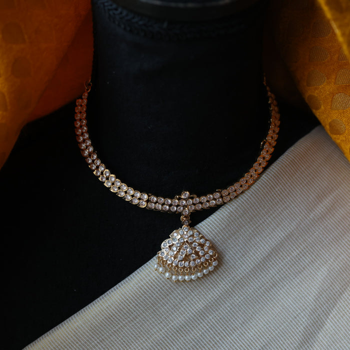 Heritage gold plated short necklace HP214