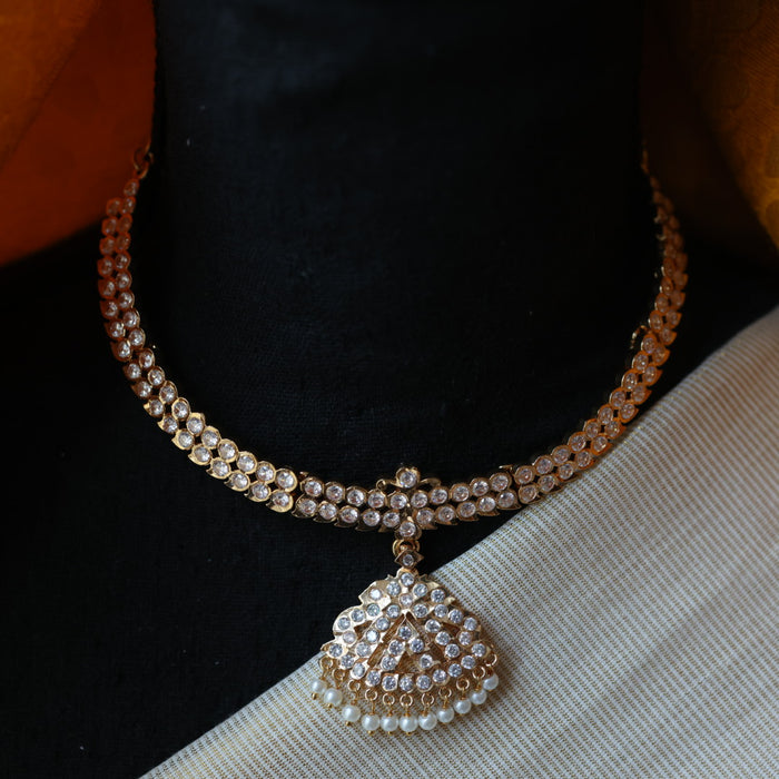 Heritage gold plated short necklace HP214
