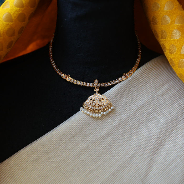Heritage gold plated short necklace HP217