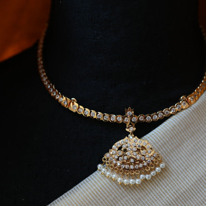 Heritage gold plated short necklace HP217