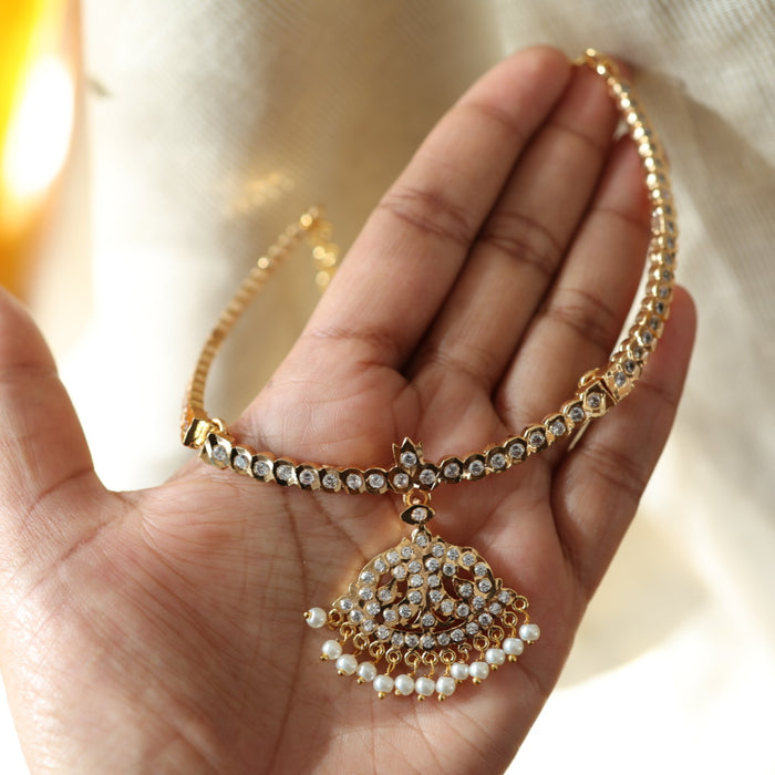 Heritage gold plated short necklace HP217