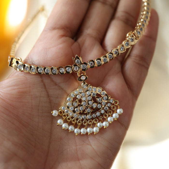 Heritage gold plated short necklace HP217