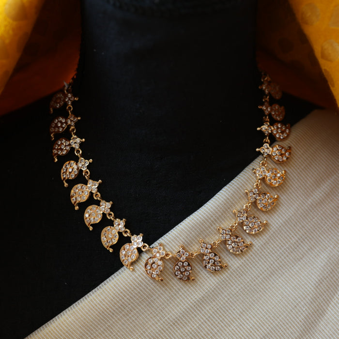 Heritage gold plated short necklace HP220