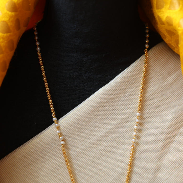 Heritage gold plated padakam long necklace HP211