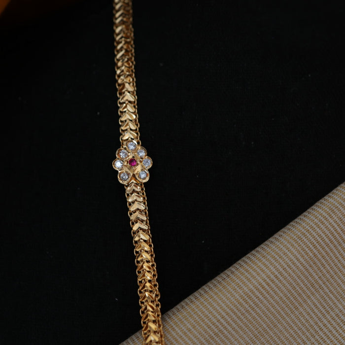 Heritage gold plated padakam long necklace HP213