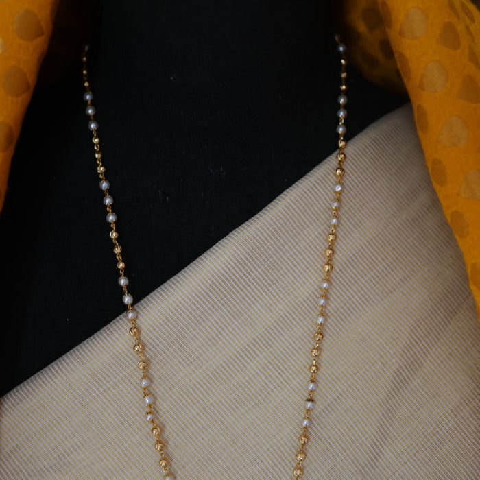 Heritage gold plated padakam long necklace HP216