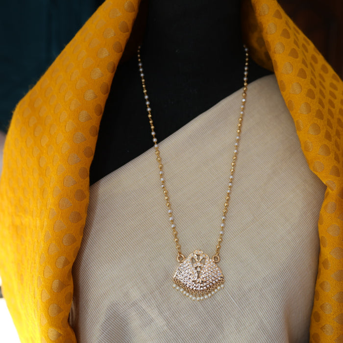 Heritage gold plated padakam long necklace HP216