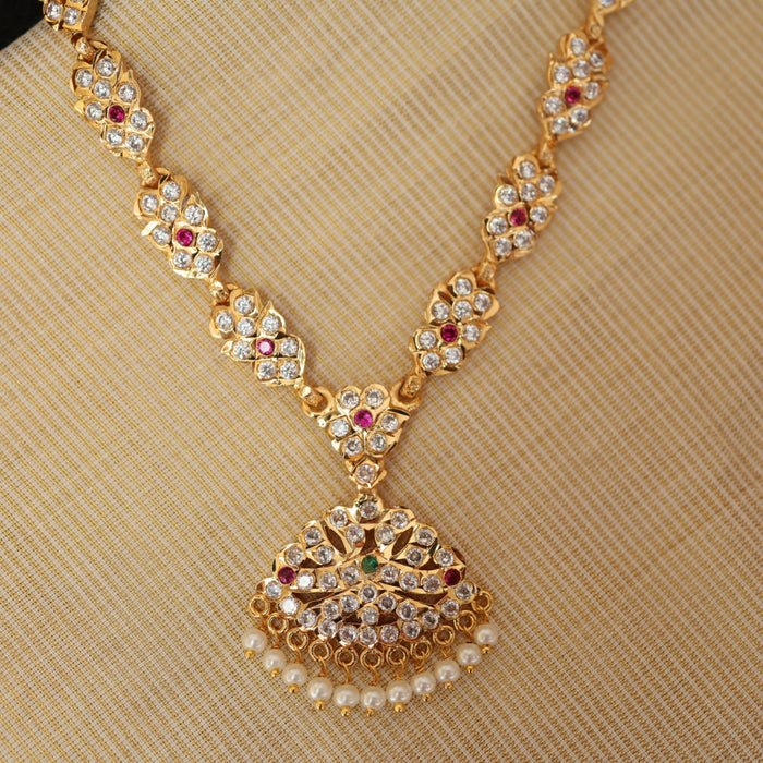 Heritage gold plated short necklace HP220