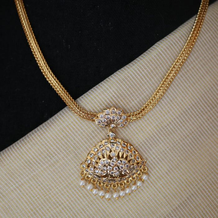 Heritage gold plated short necklace H543