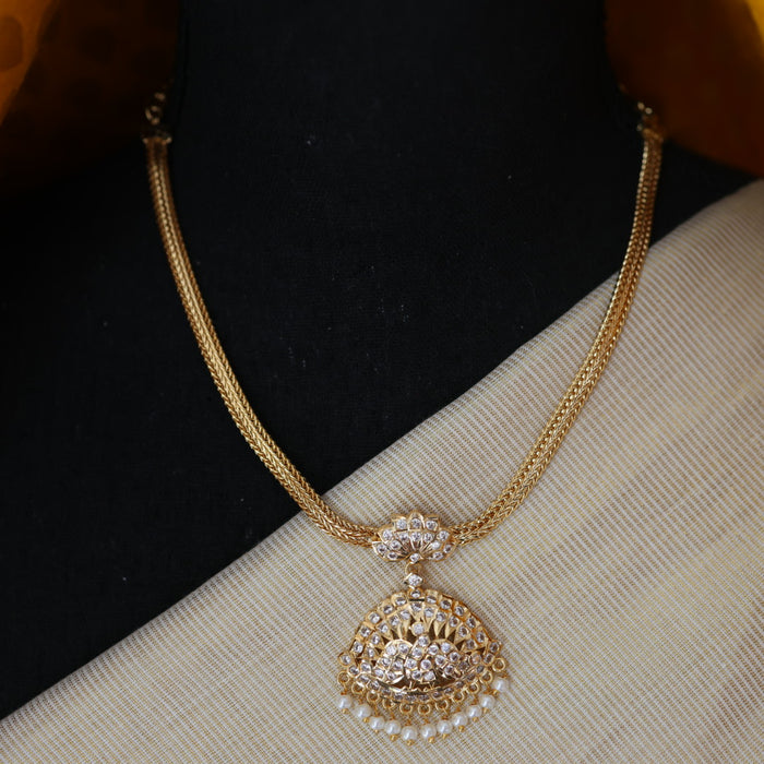 Heritage gold plated short necklace H543