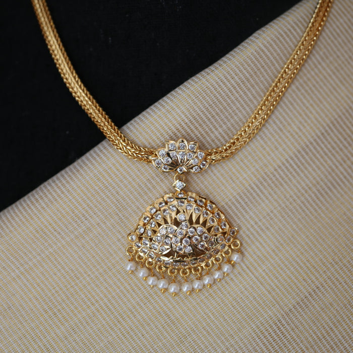 Heritage gold plated short necklace H543