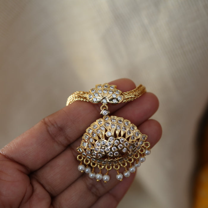 Heritage gold plated short necklace H543