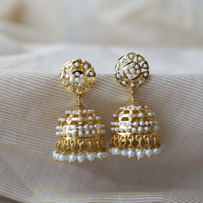 Heritage pearl jumka earrings HJ5678